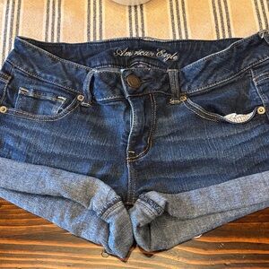American Eagle Outfitters Dark Blue Jean Shorts